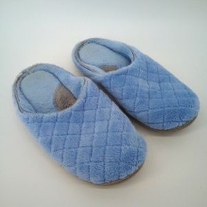 Dearfoams Vegan Blue Diamond Cut Slippers M 7-8